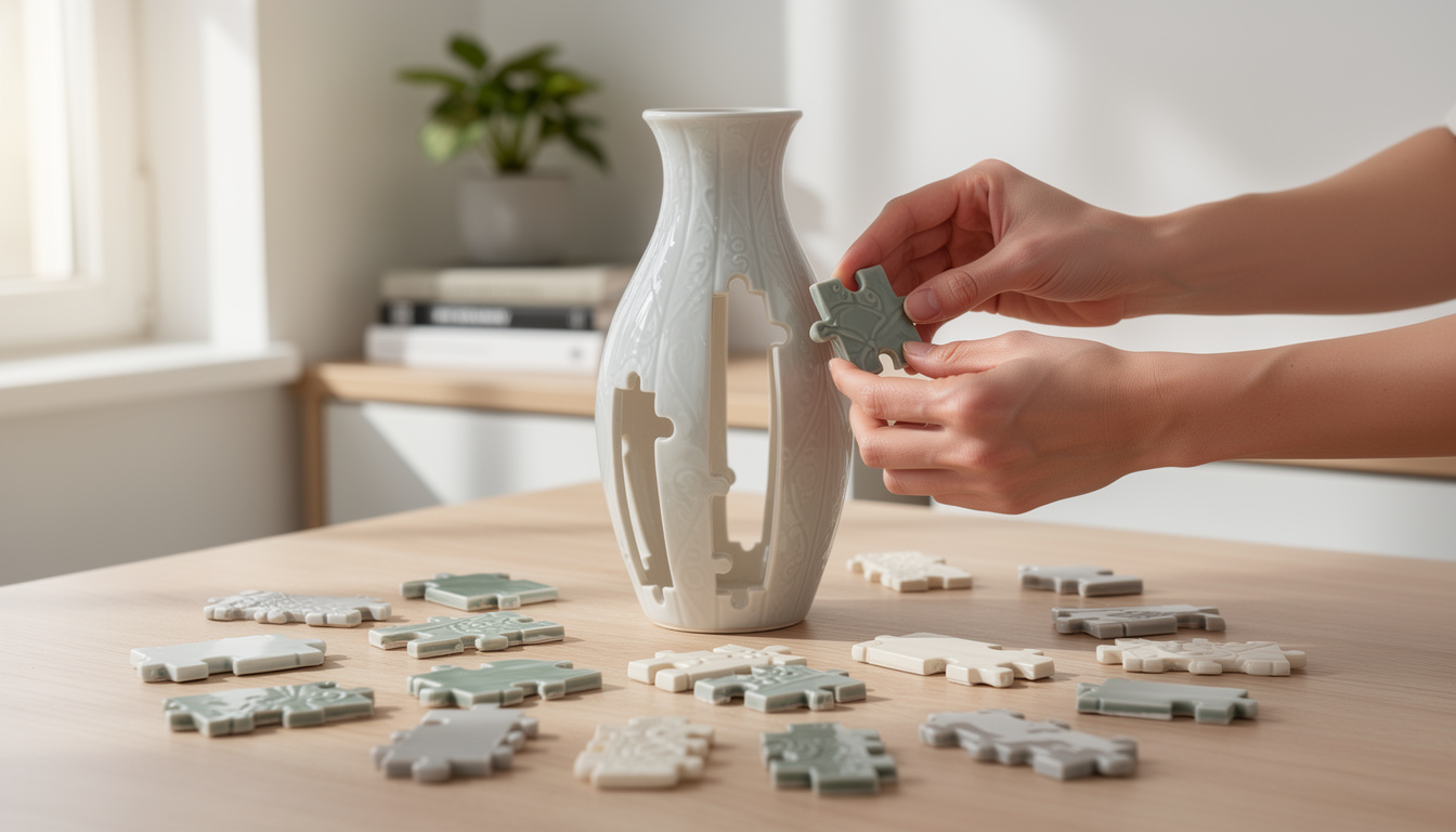 Comment assembler un puzzle 3d vase pour décorer votre intérieur découvrez comment assembler un puzzle 3d en forme de vase pour sublimer la décoration de votre intérieur avec créativité et facilité.