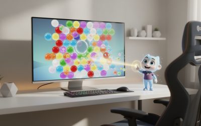 Jouez à bubble shooter gratuit en plein écran avec smarty pour une expérience optimale